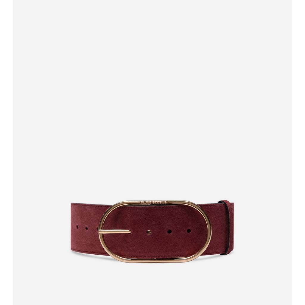Iris 63Mm Belt - Wine Red