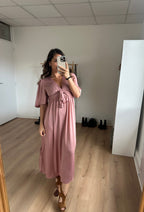 Suzy Long Dress Old Pink