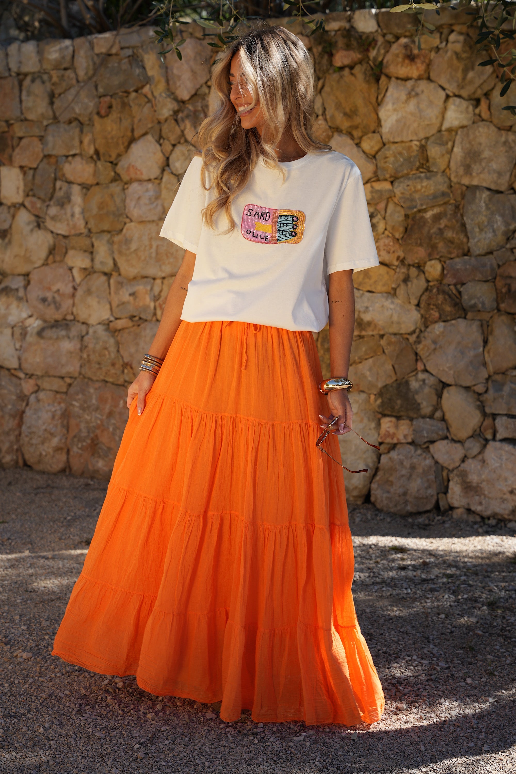 Chloé Long Skirt - Orange