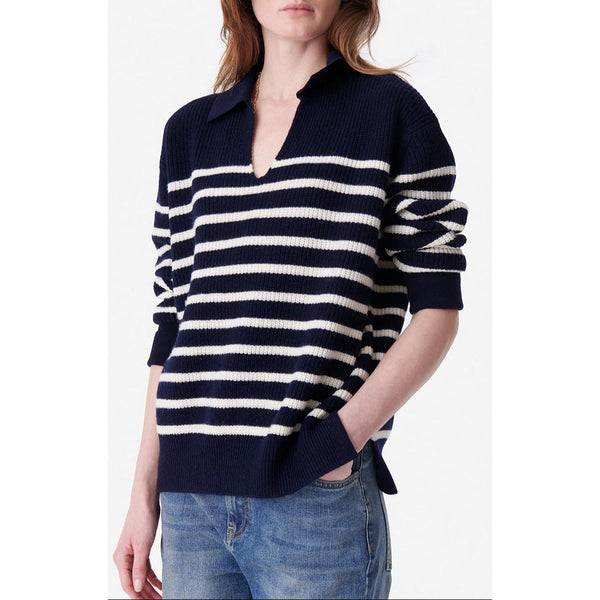 Vanessa Bruno - Jumper - Navy & Ecru
