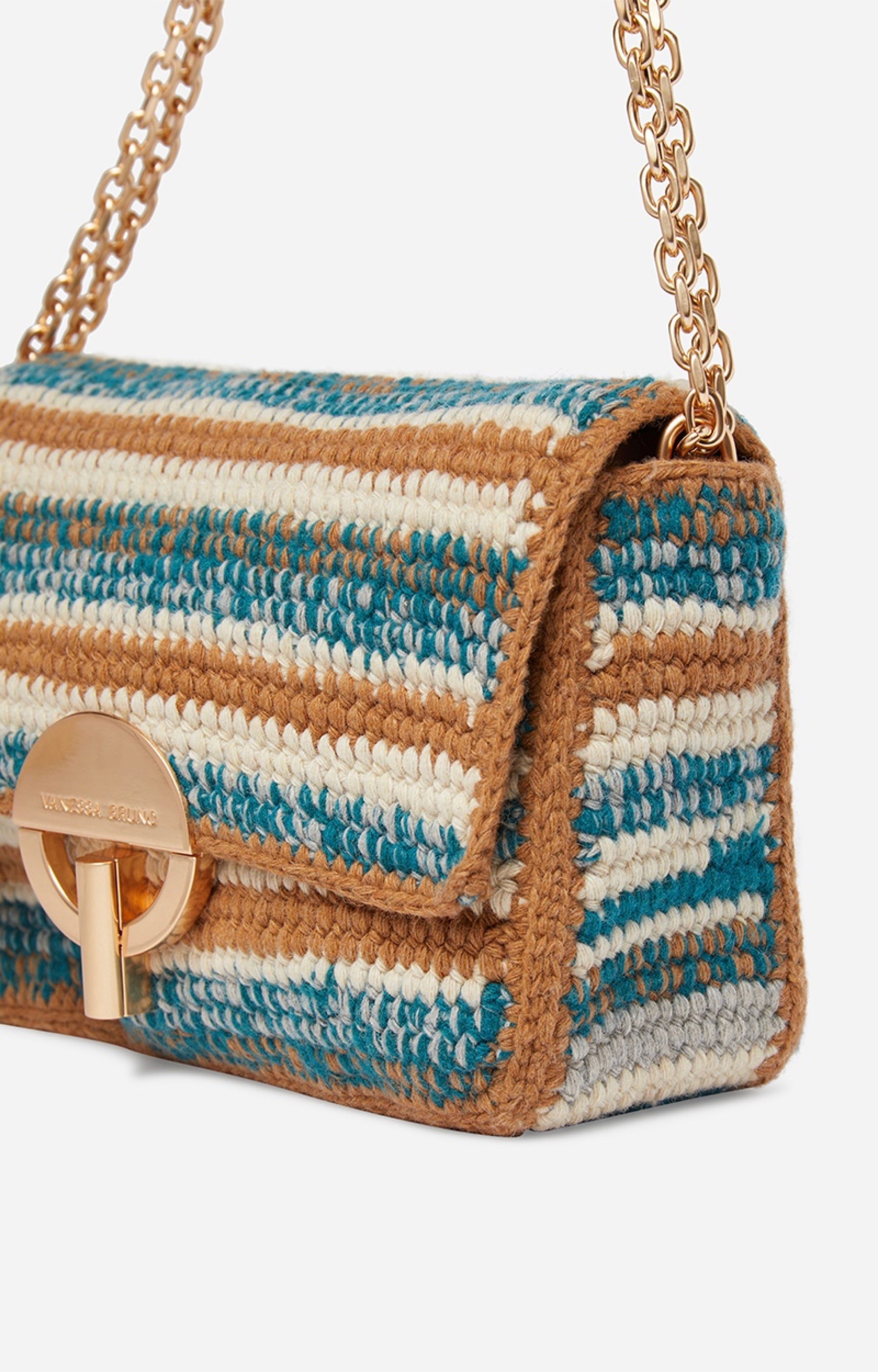 Vanessa Bruno - Small Moon Wool Bag - Multicolour/Turquoise
