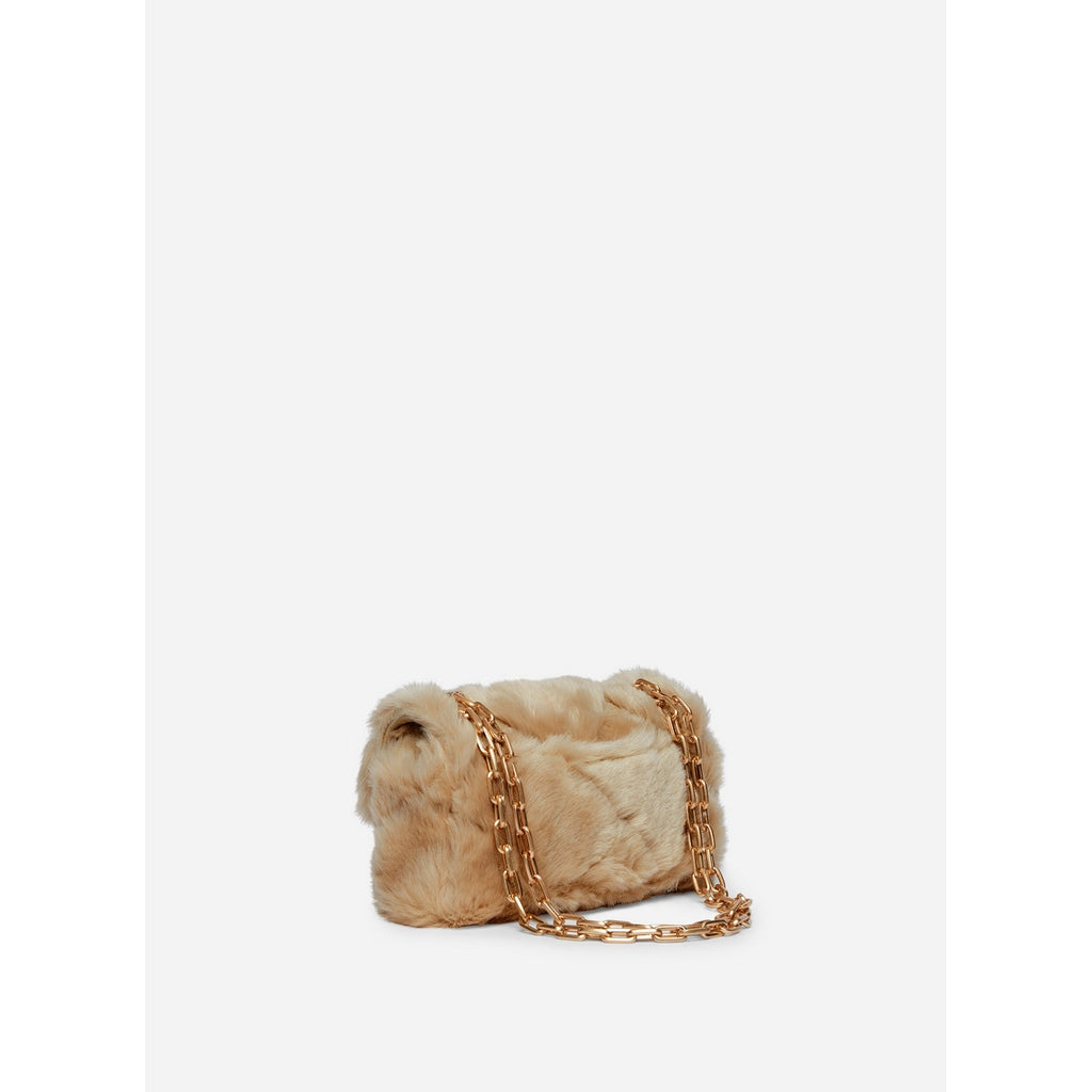 Vanessa Bruno - Nano Moon Faux Fur Bag - Beige