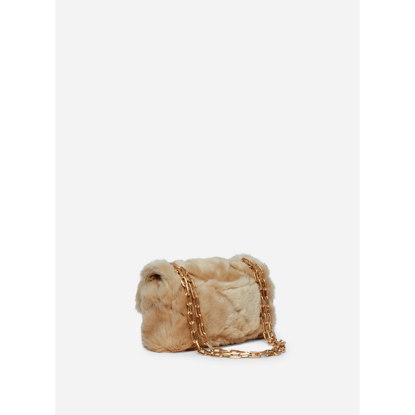 Vanessa Bruno - Nano Moon Faux Fur Bag - Beige