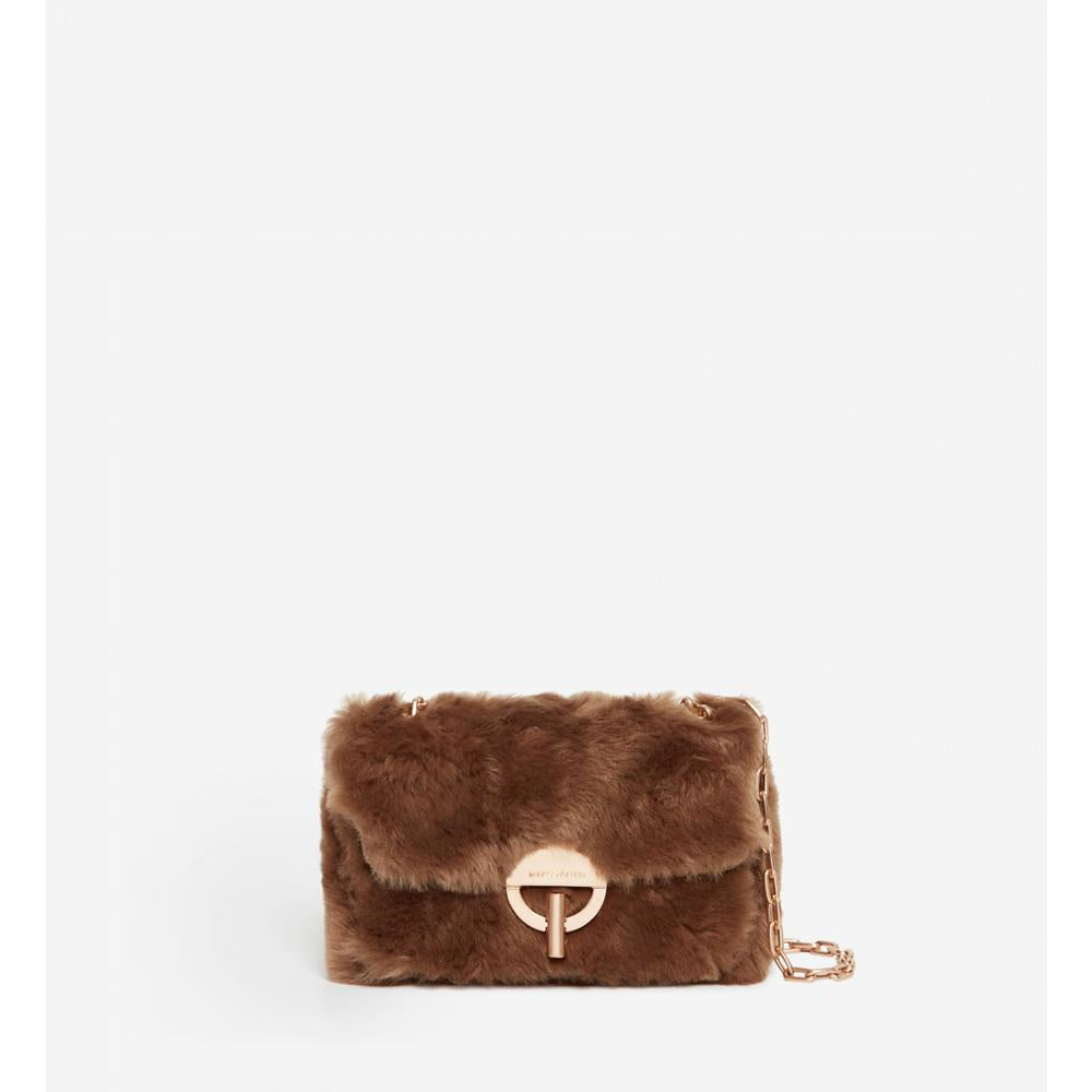 Vanessa Bruno - Nano Moon Faux Fur Bag - Taupe