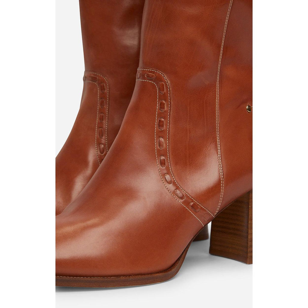 Vanessa Bruno - Bottes En Cuir - Cognac