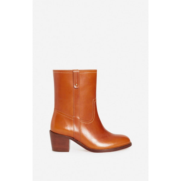 Vanessa Bruno - Bottines En Cuir À Tannage Végétal - Miel