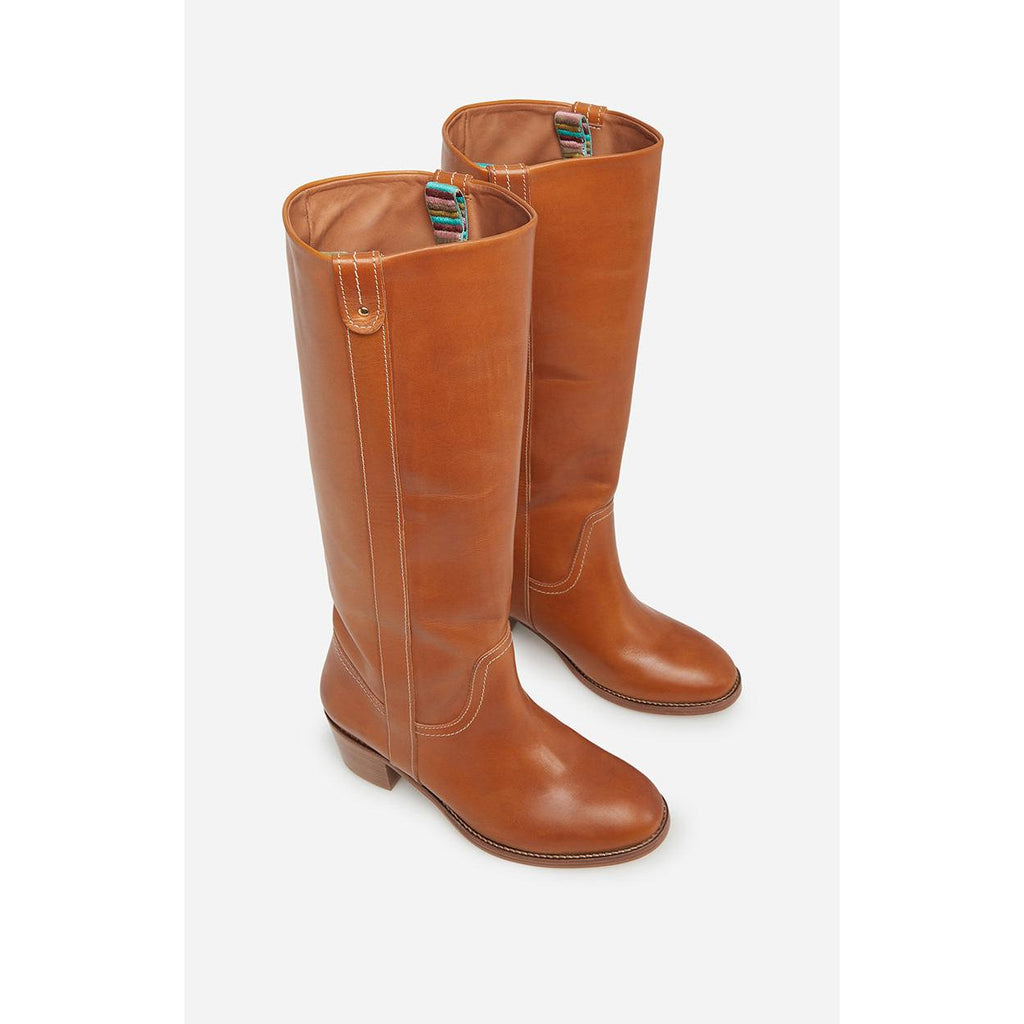 Vanessa Bruno - Botas de Cuero Curtido Vegetal - Miel