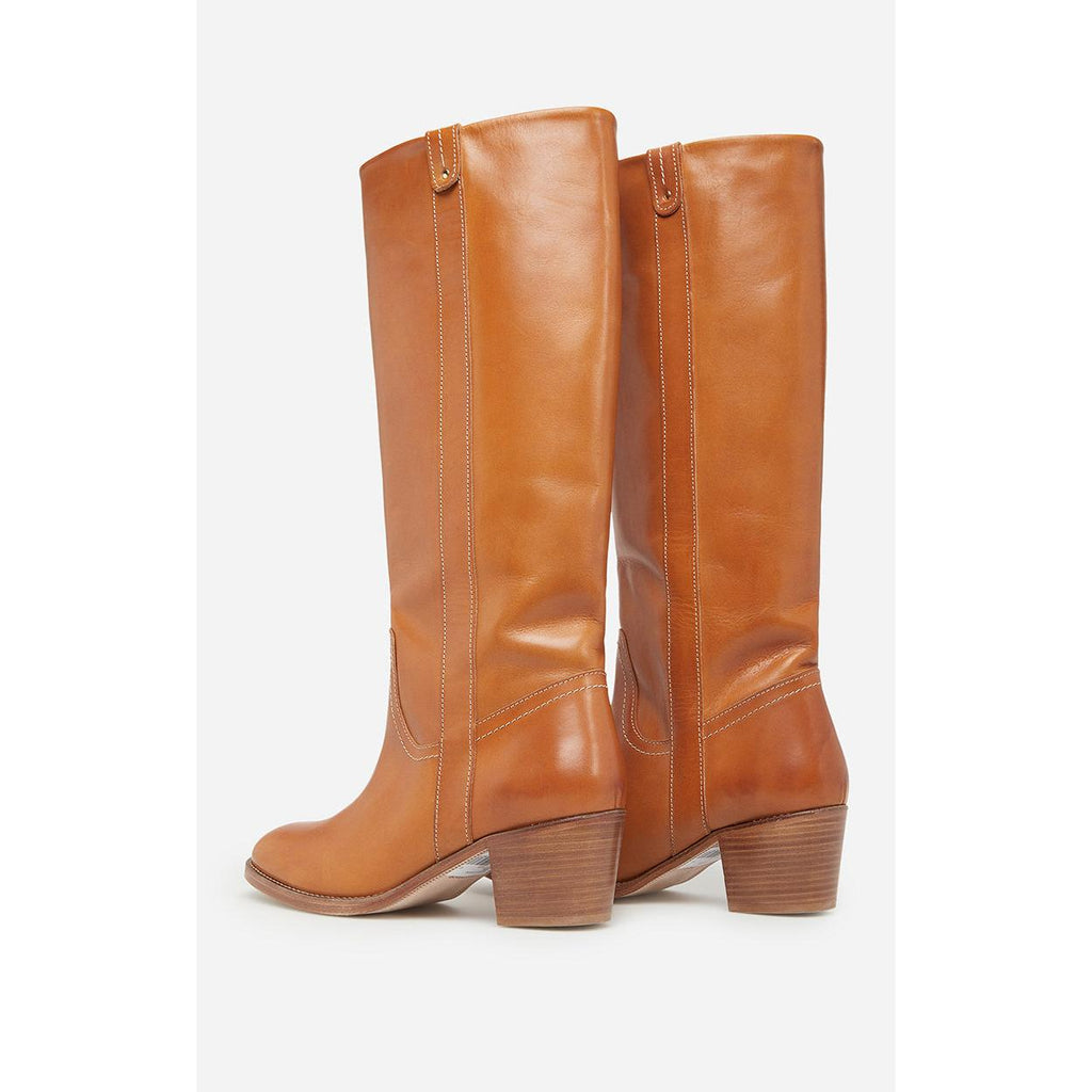 Vanessa Bruno - Botas de Cuero Curtido Vegetal - Miel