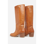 Vanessa Bruno - Botas de Cuero Curtido Vegetal - Miel
