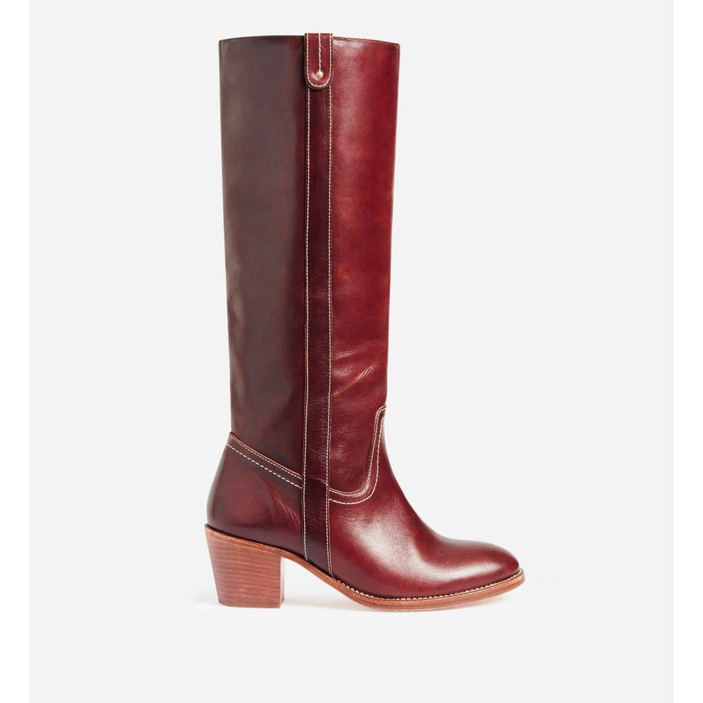 Vanessa Bruno - Botas De Cuero Con Curtido Vegetal - Remolacha