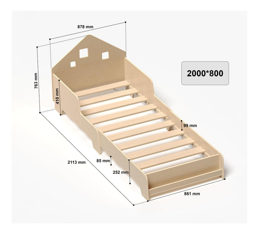 Extendable House Bed With LED Lighting