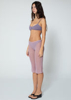 Capri Mesh Trousers - Purple