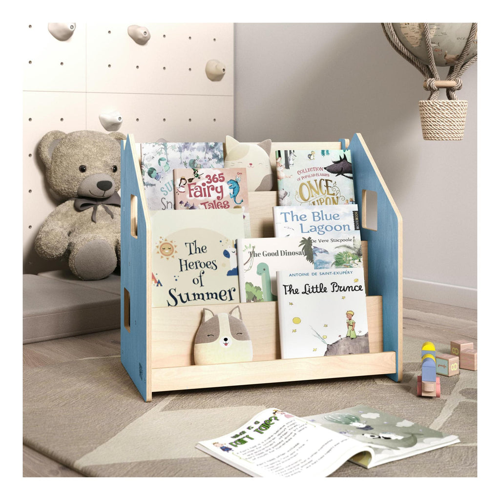 Children's Bookcase – Light Blue & Pink
