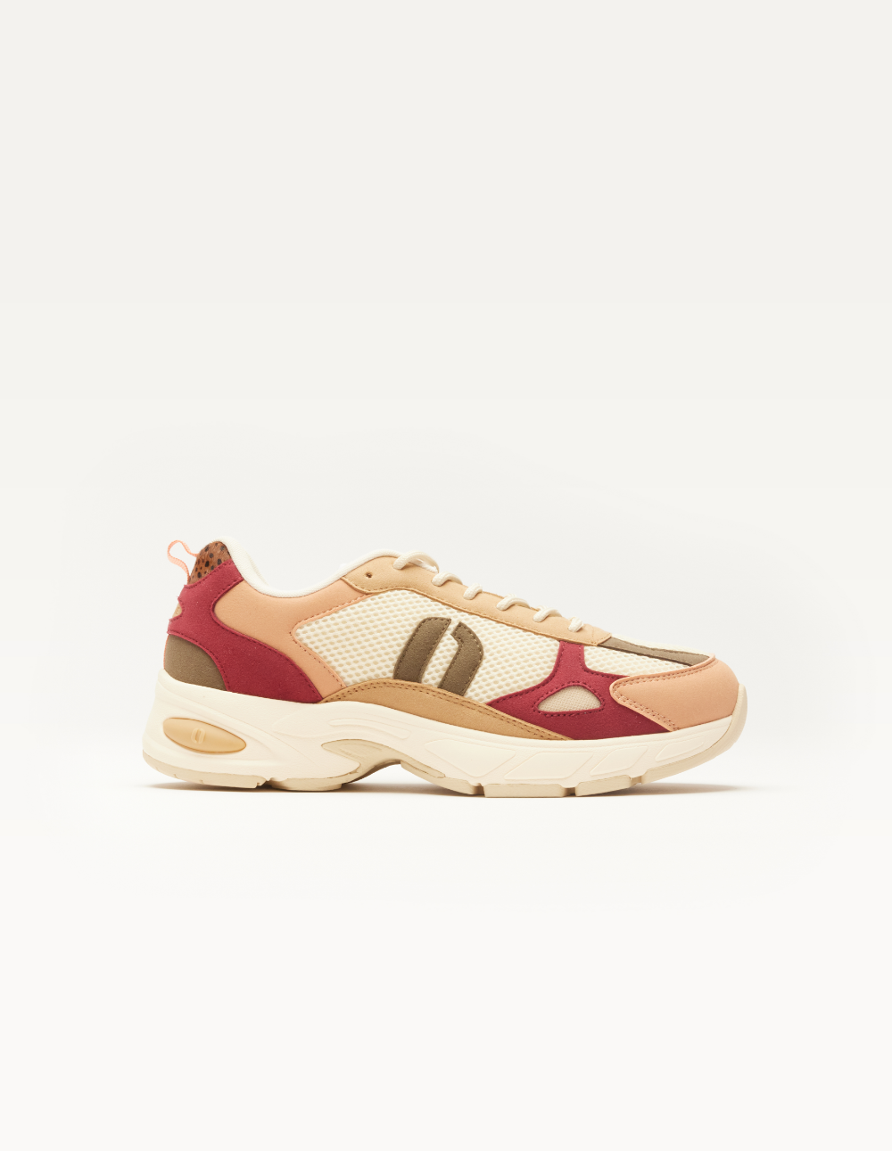 Maé Low Sneakers - Peach Khaki Beige - Women