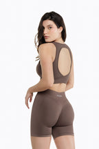 Brassière Crossed Back - Mocha