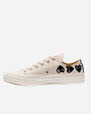 Comme Des Garçon Play - Cdg Play X Converse Chuck 70 Low Multi Heart Blanco