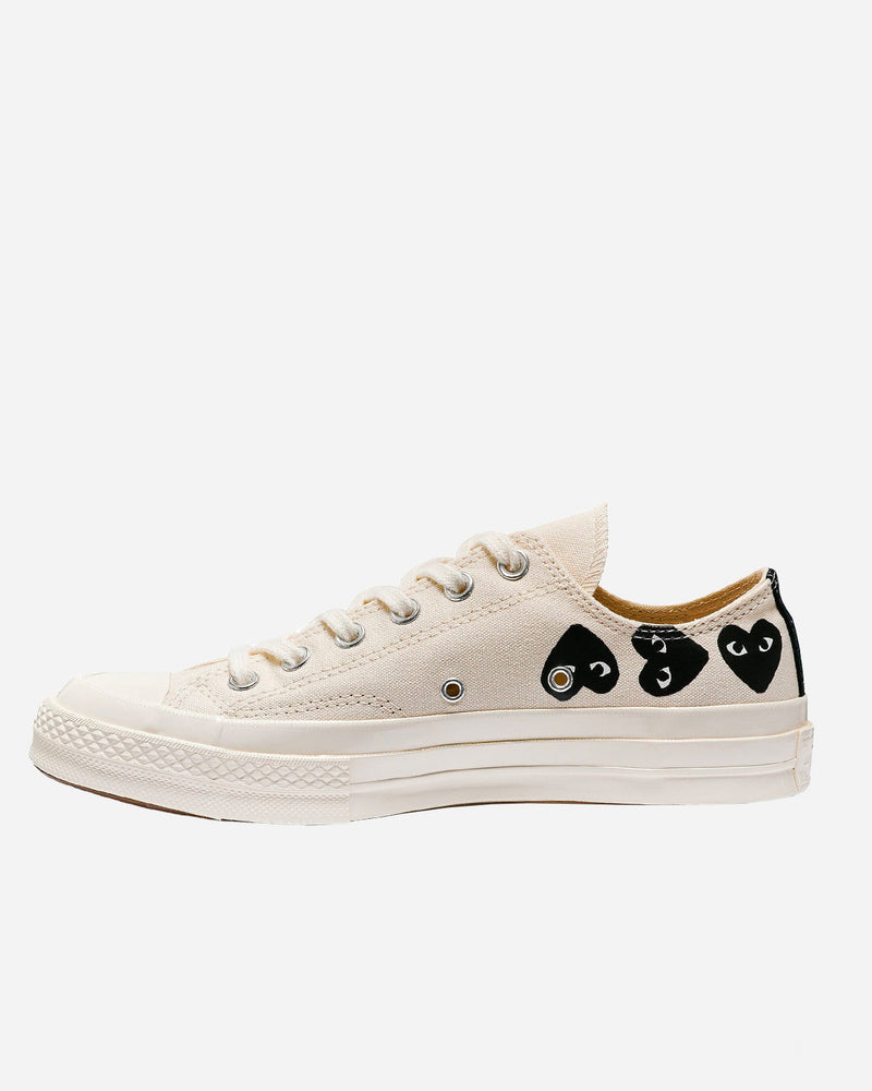 Comme Des Garçon Play - Cdg Play X Converse Chuck 70 Low Multi Heart Blanco