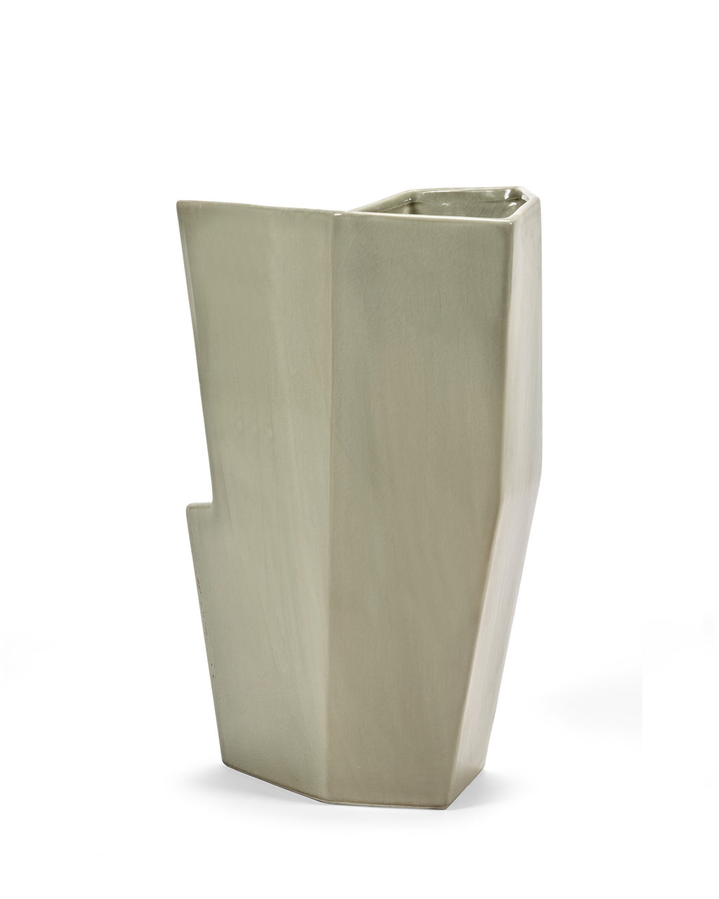 Sculptural Confluence Part 1 Bebop - Vaso °6 - Gres - Verde Chiaro