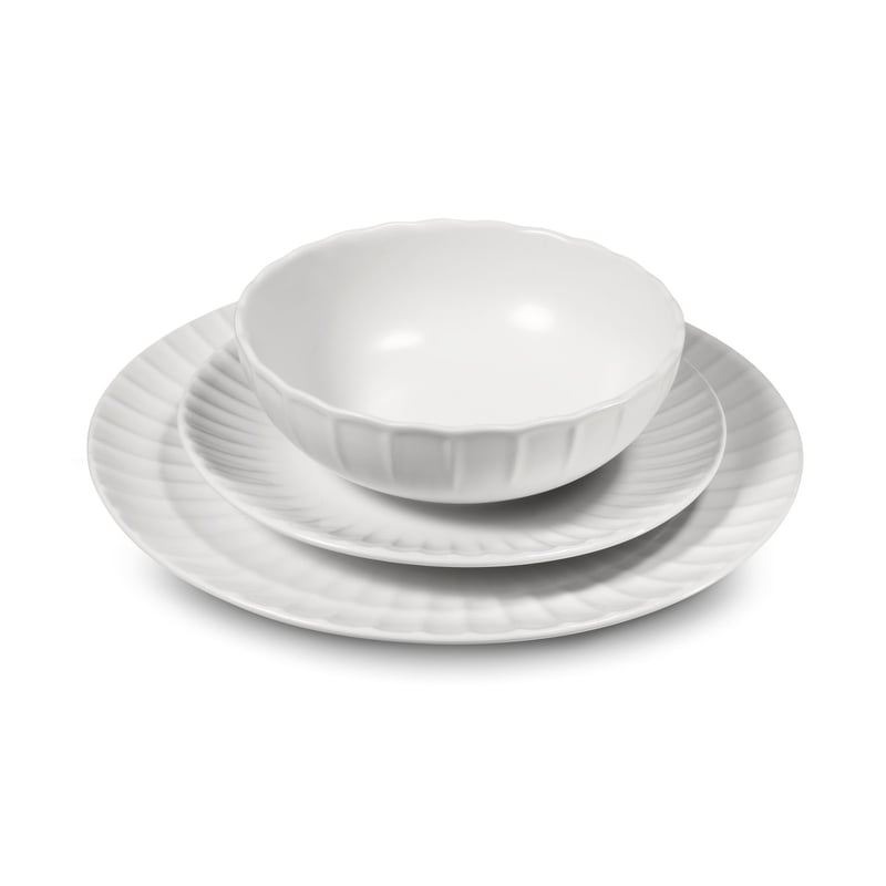 Colette - Service 18 Pièces - Grès - Blanc