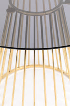 Floris - Mesa de comedor - Vidrio - Oro
