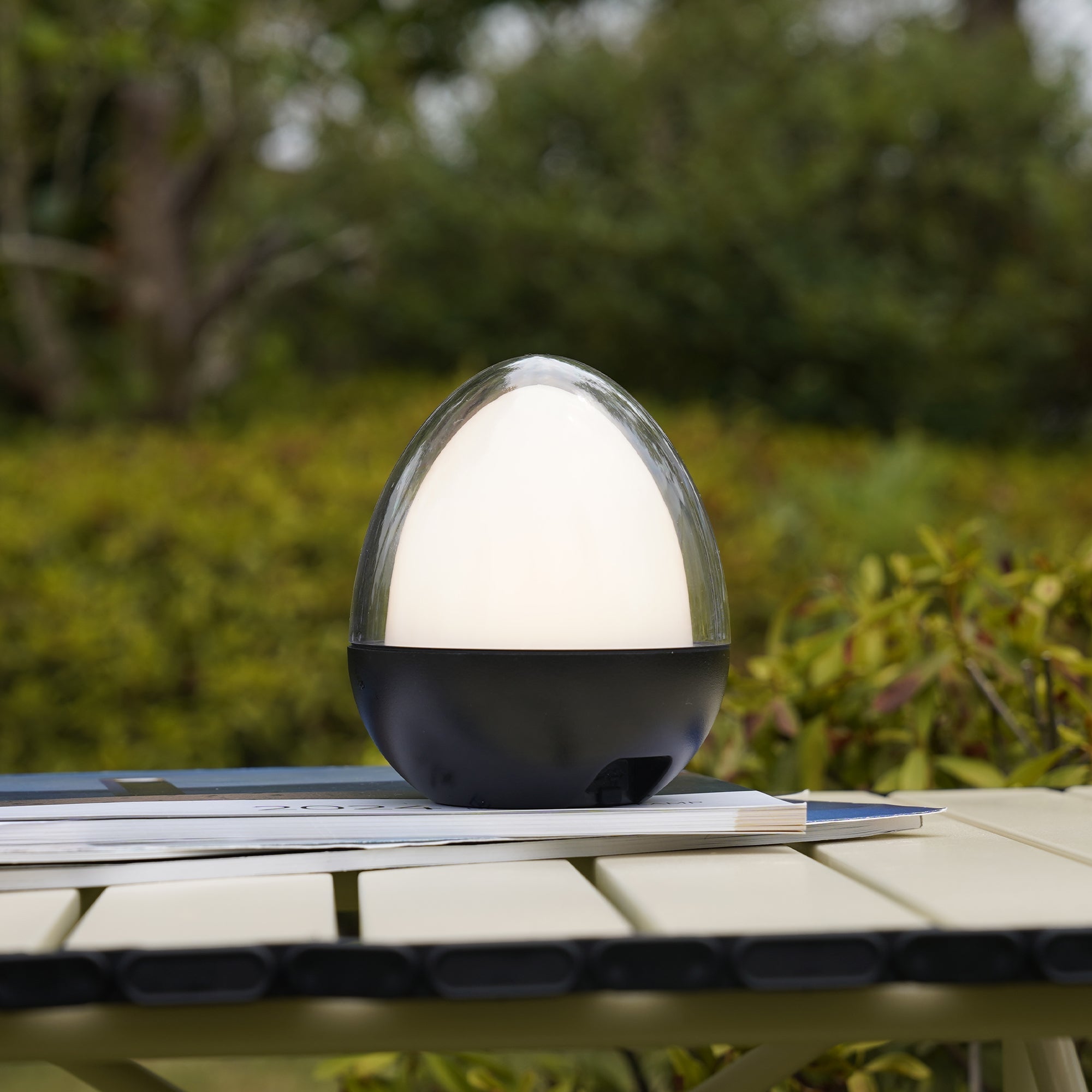 Ovie - Lampe De Table Sans Fil - Acier - Noir