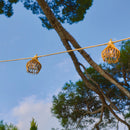 Rotilia - Guirnalda Solar Híbrida - Poliratán - Beige