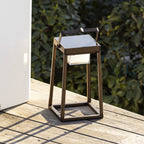 Verona - Lanterne Solaire - Aluminium - Marron