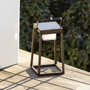 Verona - Lanterne Solaire - Aluminium - Marron