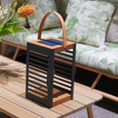 Ferian - Linterna solar - Acero - Negro