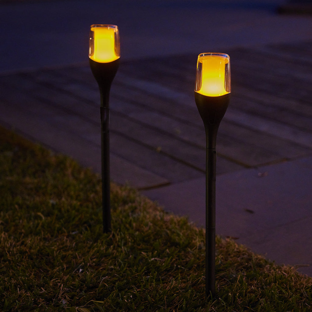 Farely - Solar Garden Light - Plastic - Black