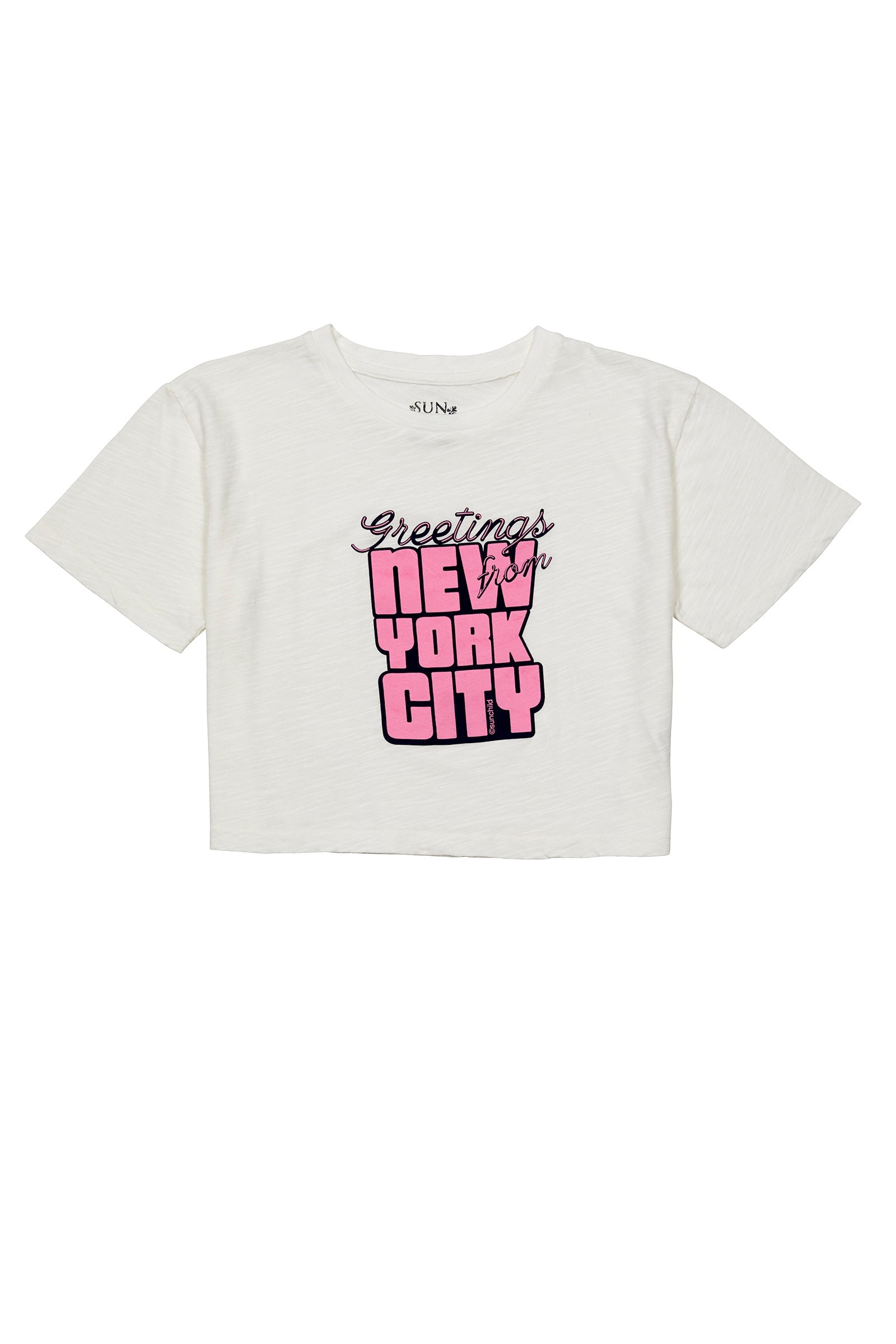 Tshirt Fille - Greetings - Milk