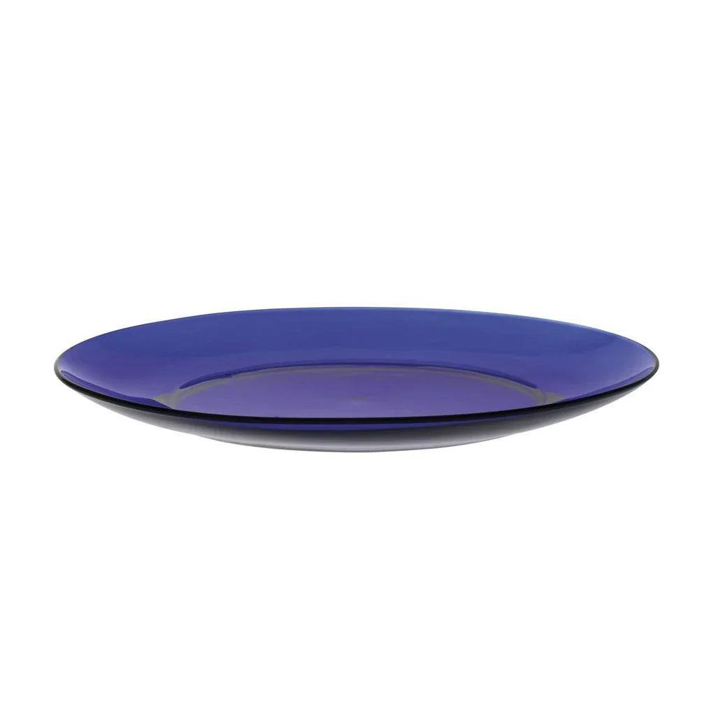 Pack of 6 Lys Flat Plates - Navy - 23.5cm