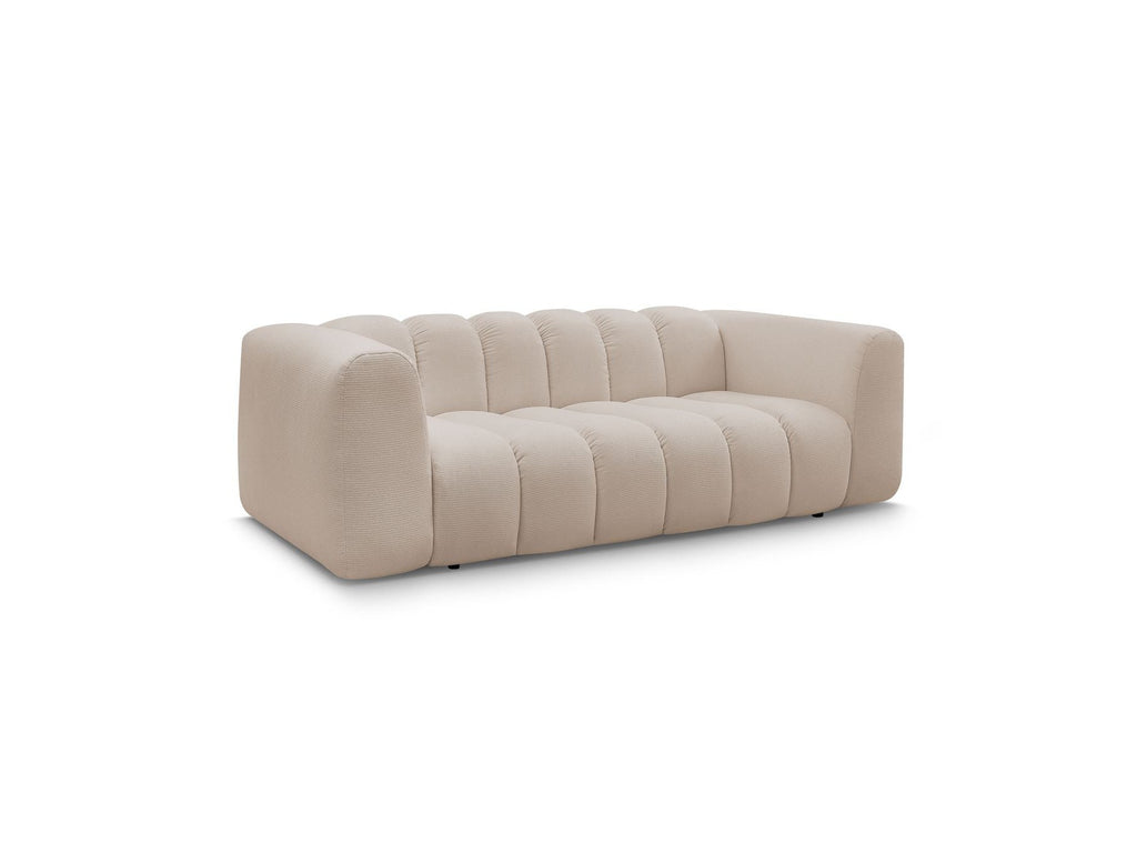 Sofá recto fijo de 3 plazas - Talia - Tejido jaspeado