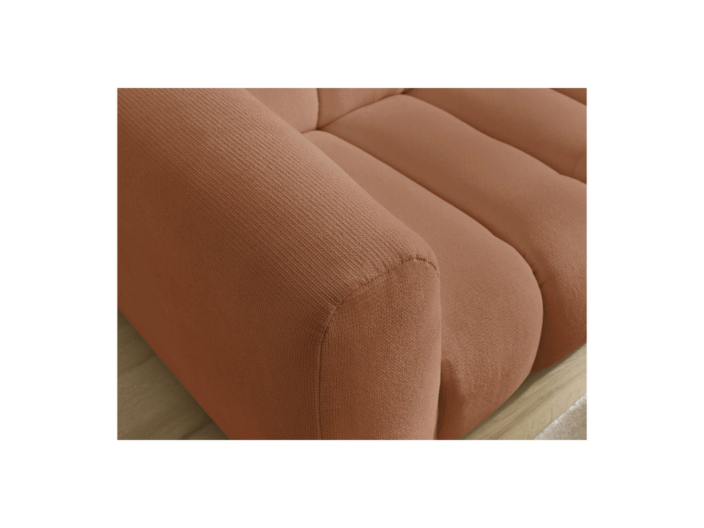 Sofá recto fijo de 3 plazas - Talia - Tejido jaspeado