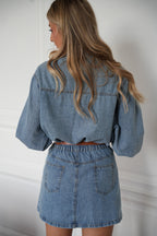 Marguerite Denim Dress - Blue