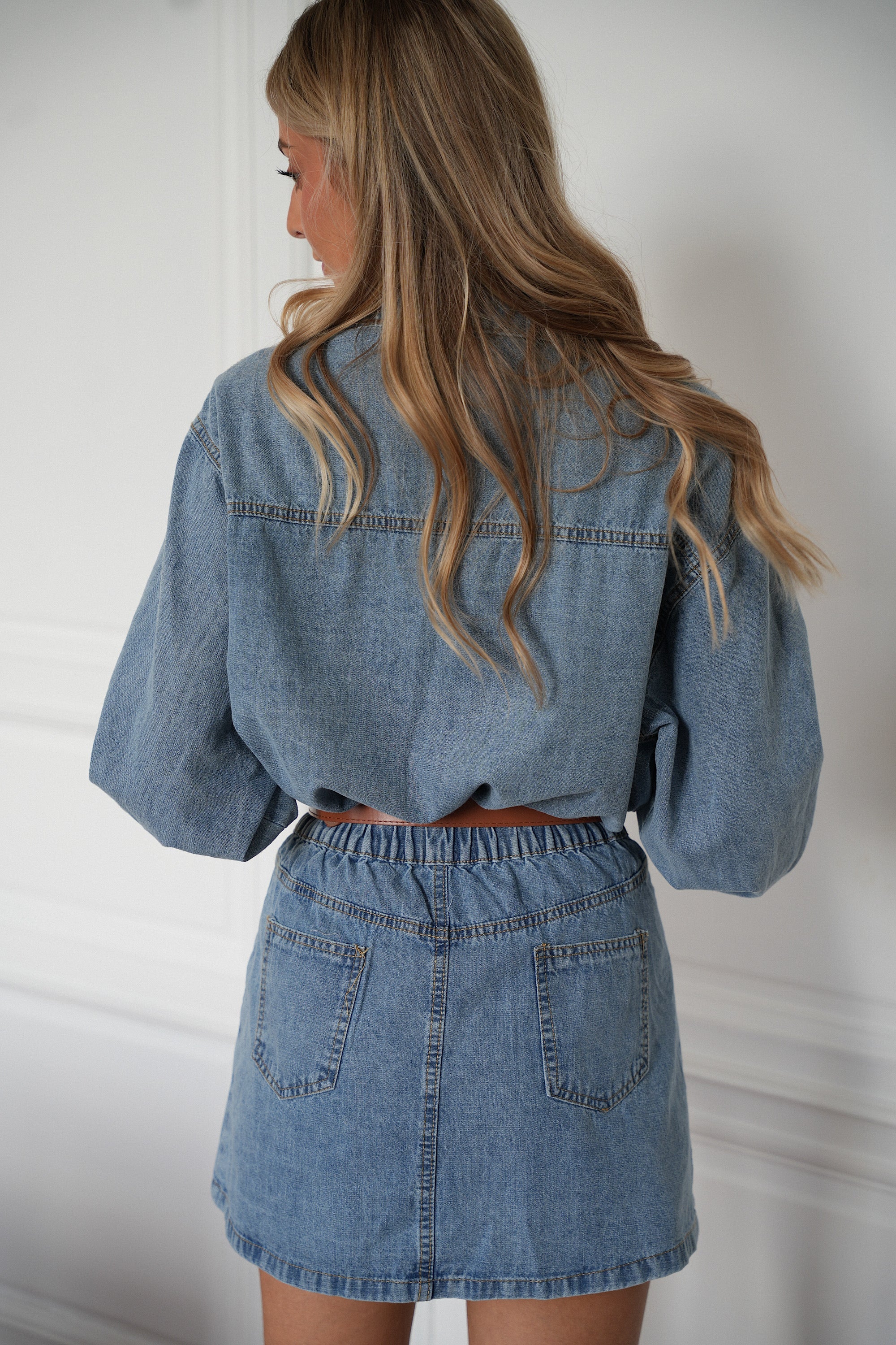 Marguerite Denim Dress - Blue