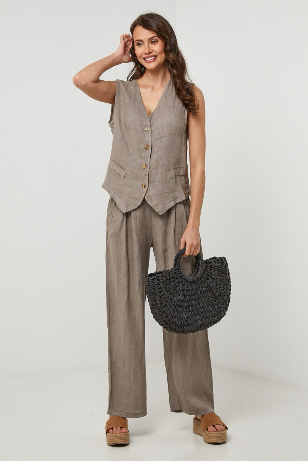 Vest - Taupe - Women