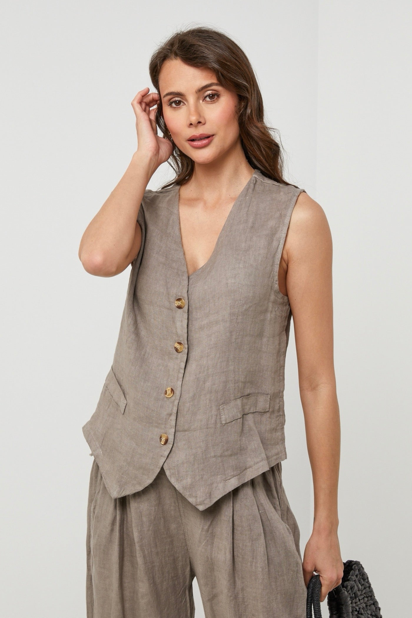Vest - Taupe - Women