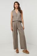 Trousers - Taupe - Women