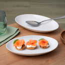 Como - 2 Raviolis 26X15Cm - Porcelana - Blanco