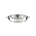 Eclipse - Lot De 2 Poêles 24-28Cm Finition Miroir + Poignée Amovible - Inox