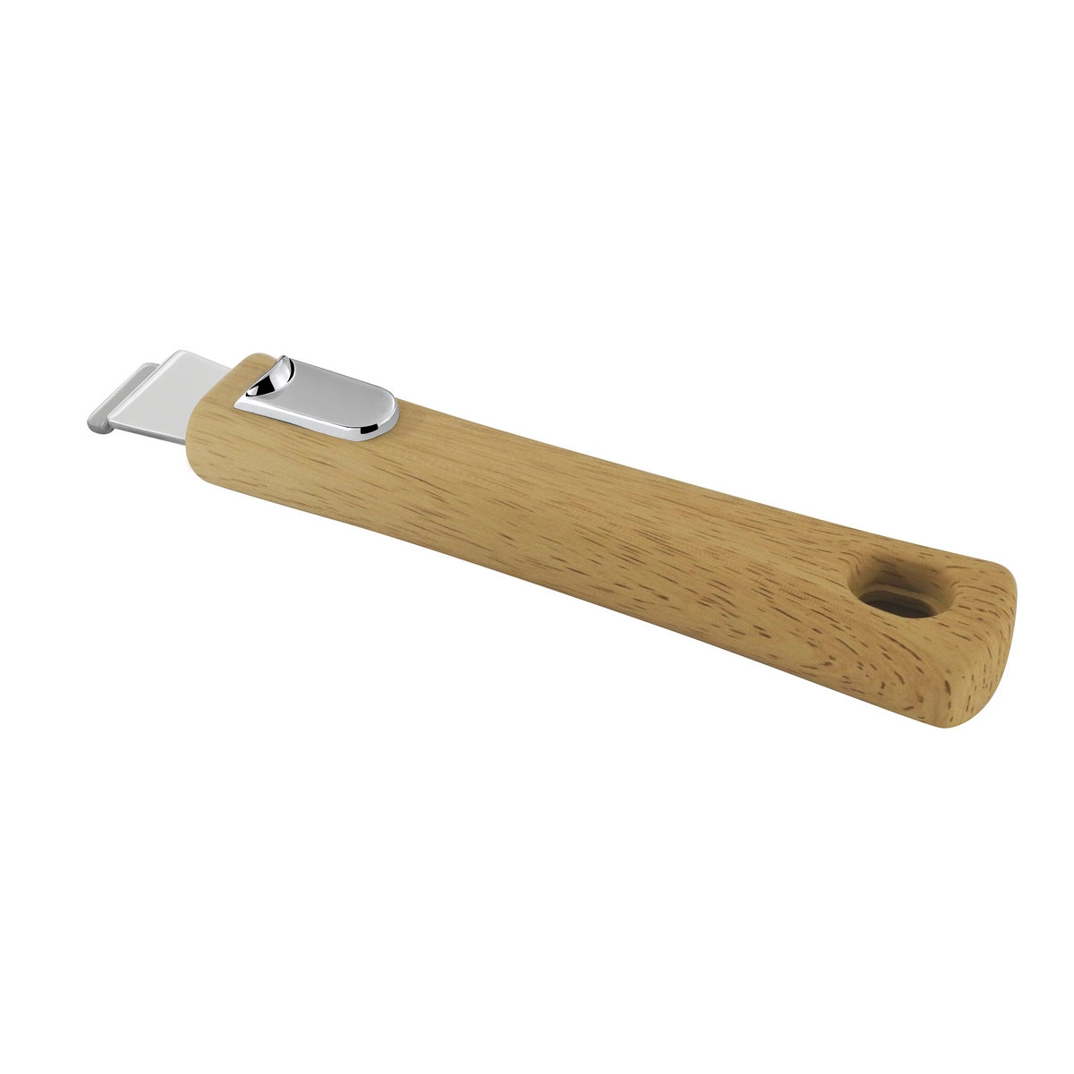 Malice - Serie De 3 Cazuelas Con Mango Efecto Madera Clara - 16/18/20cm - Inox