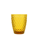 Amber Strass - Juego de 6 Vasos 22 Cl - Vidrio Prensado - Ámbar