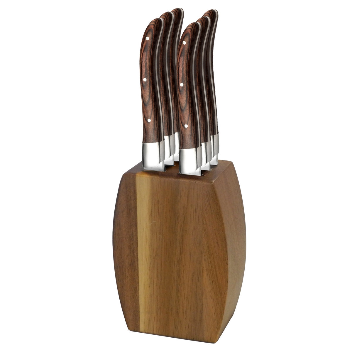 Royal Wood - 6 Steak Knife Block - Wood