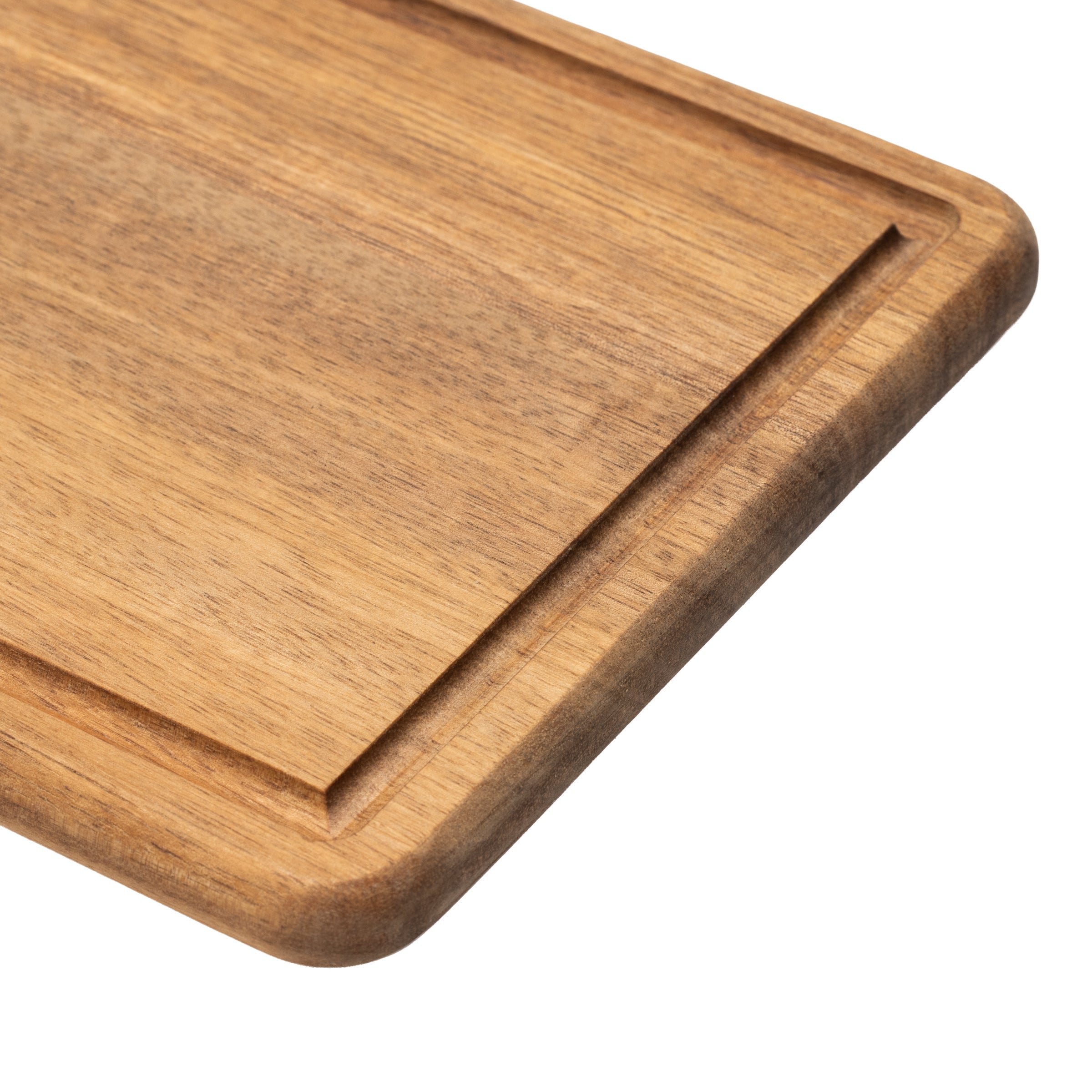Félicie - Tabla de Cortar Rectangular con Asas y Ranura - Madera