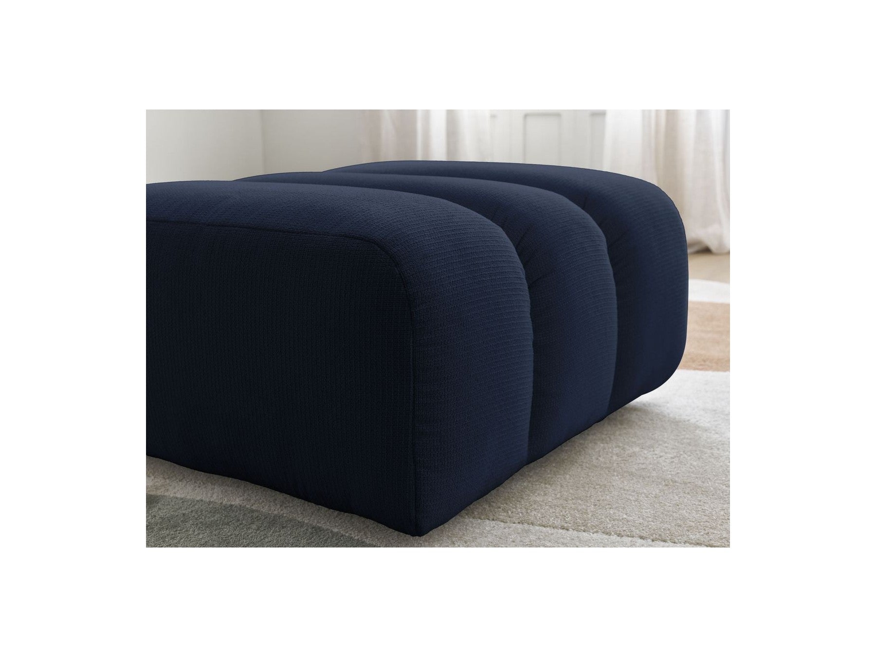 Talia - Pouffe - Mottled Fabric
