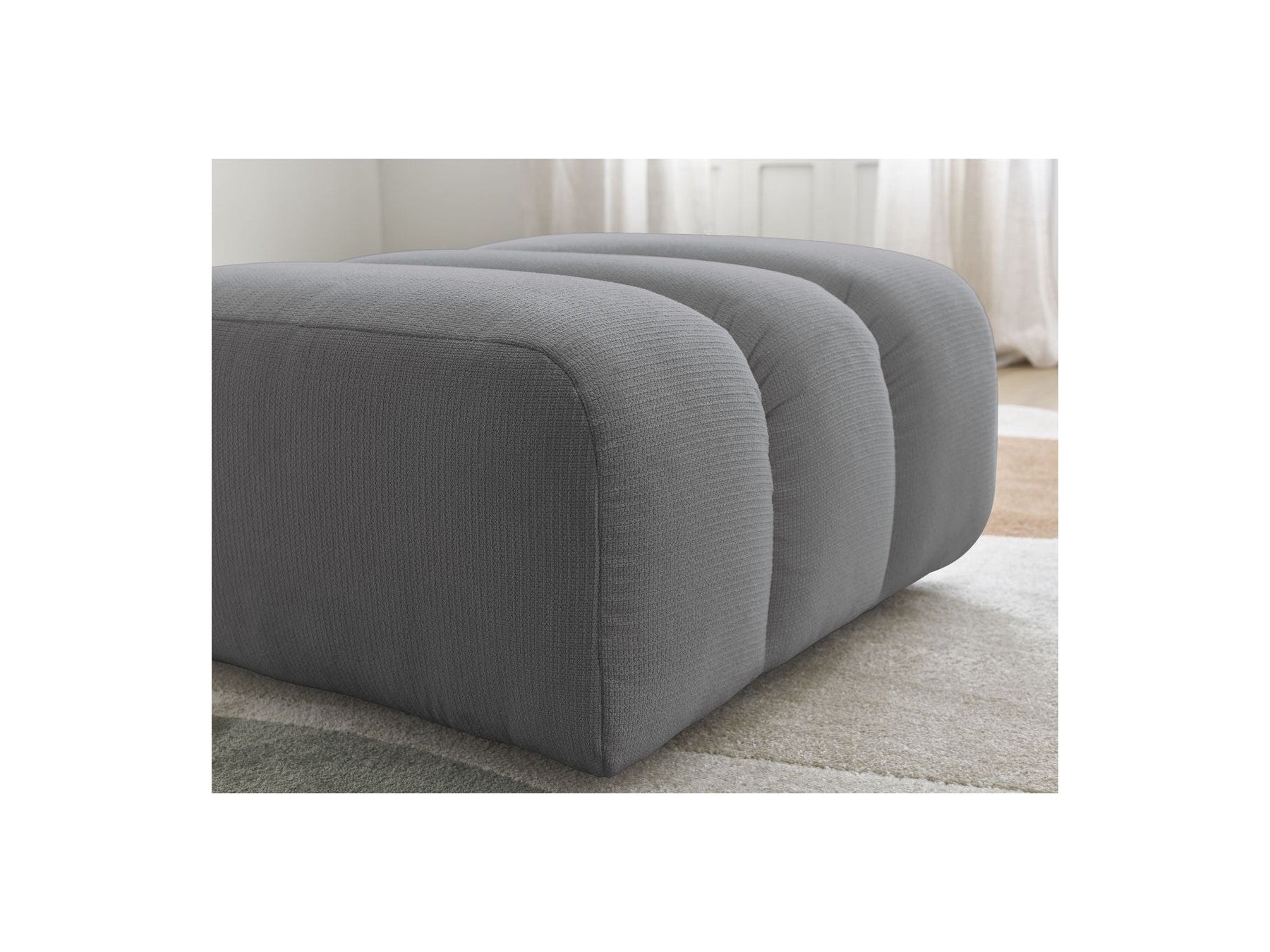 Talia - Pouffe - Mottled Fabric