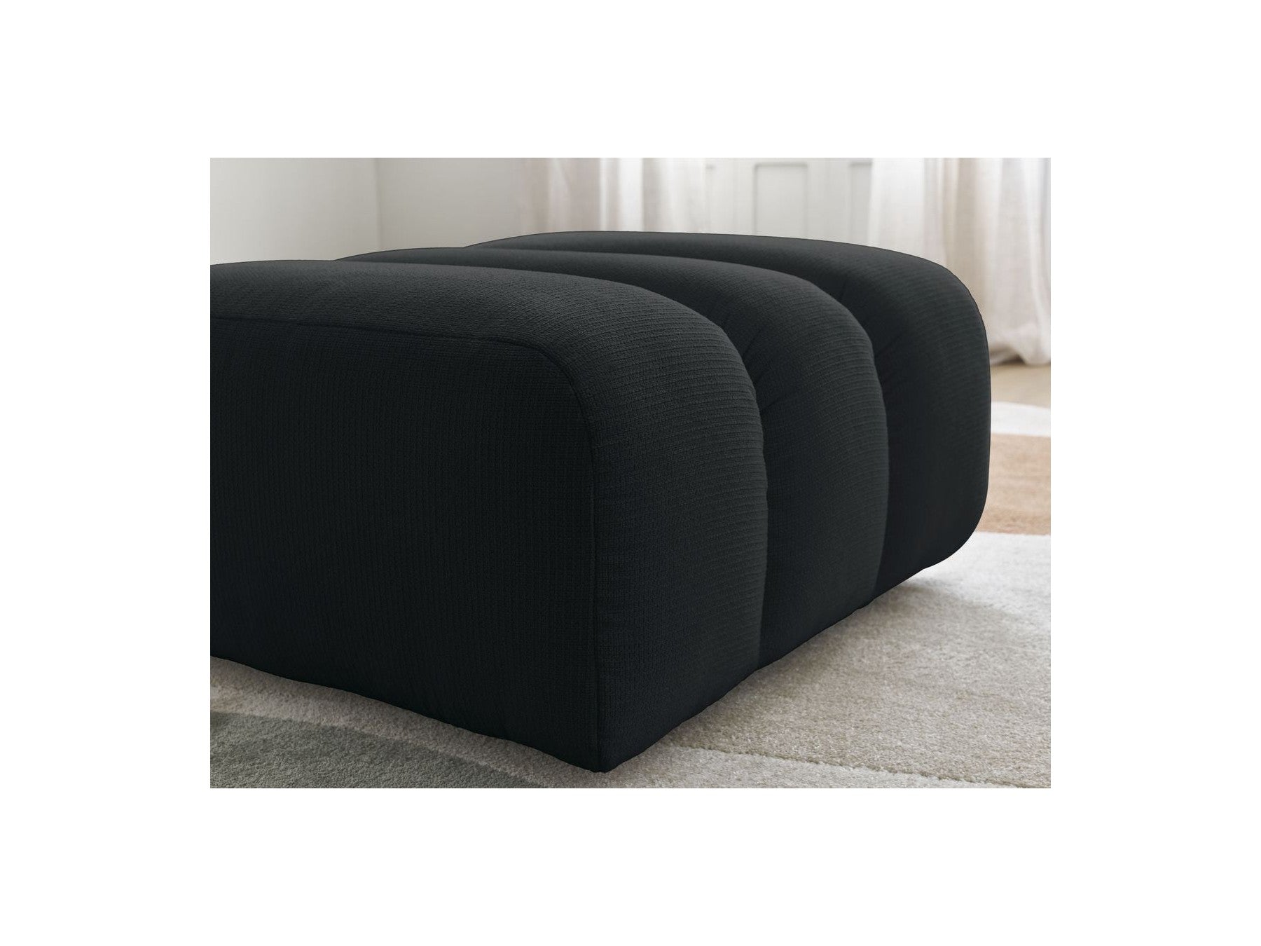 Talia - Pouffe - Mottled Fabric
