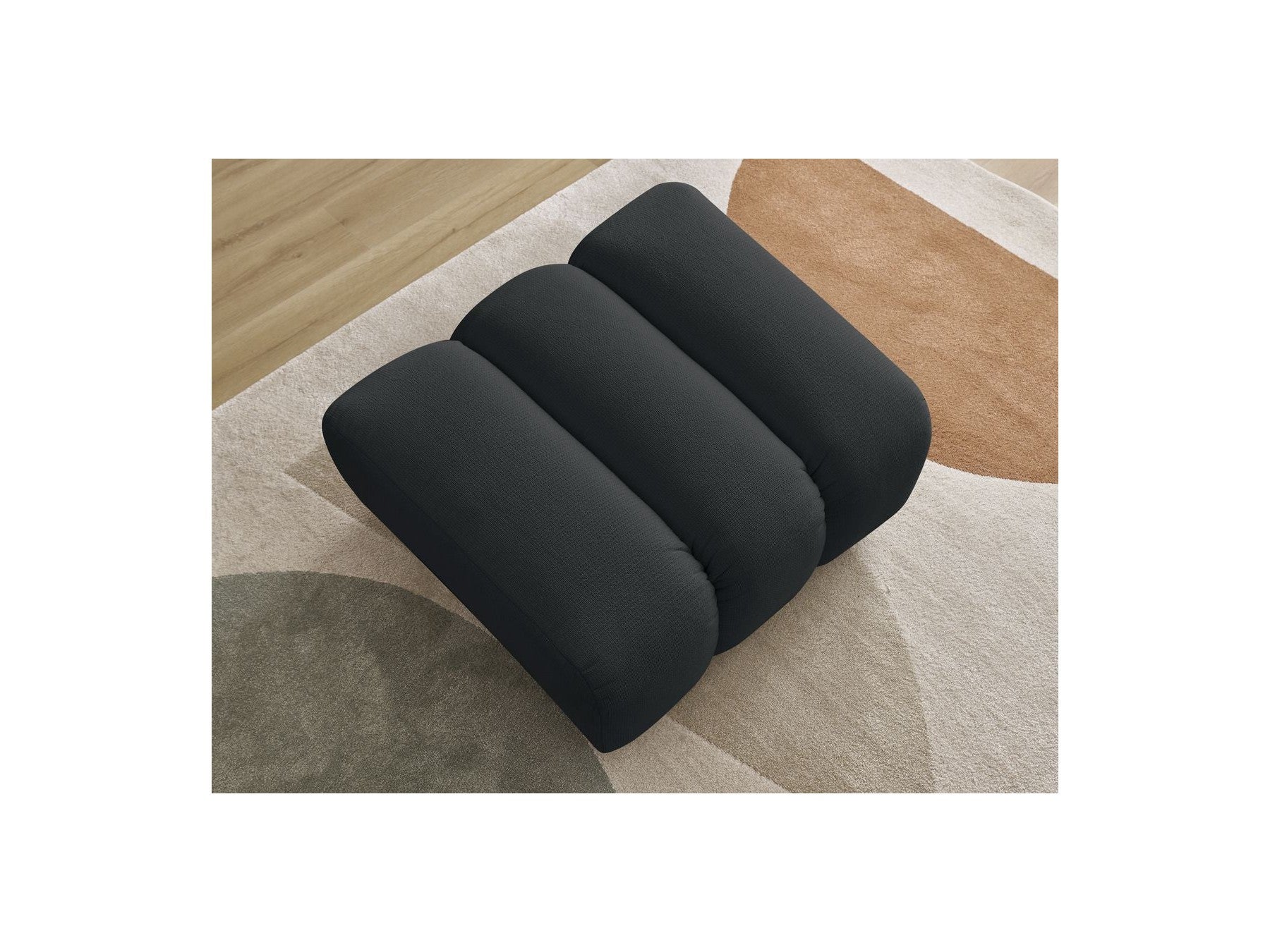Talia - Pouffe - Mottled Fabric