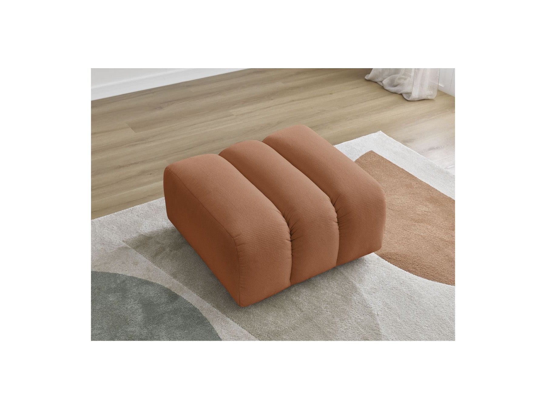 Talia - Pouffe - Mottled Fabric